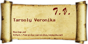 Tarsoly Veronika névjegykártya