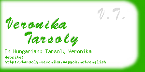 veronika tarsoly business card